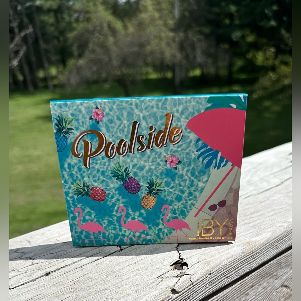 IBY Beauty Poolside Eyeshadow Palette - Vibrant Pink and Blue Shades